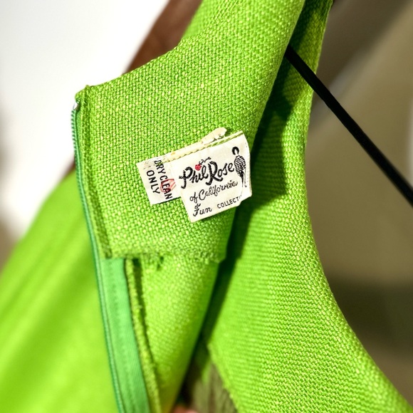 Vintage 60s Phil Rose Embroidered Mod Dress - Picture 6 of 7